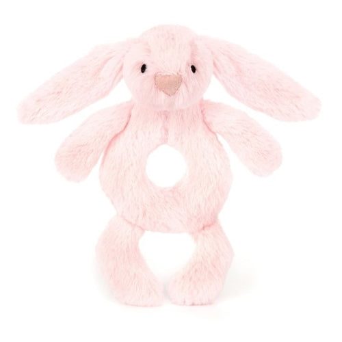 Jellycat Bashful Pink Bunny Ring Rattle