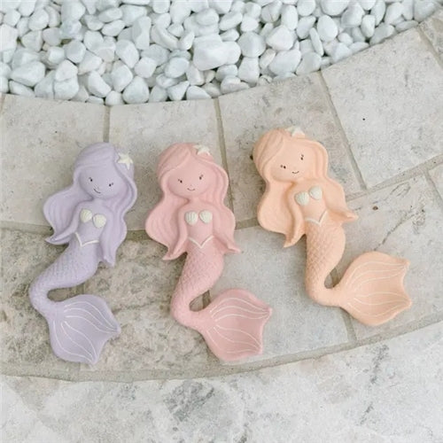 Maeve the Mermaid Natural Rubber Teether