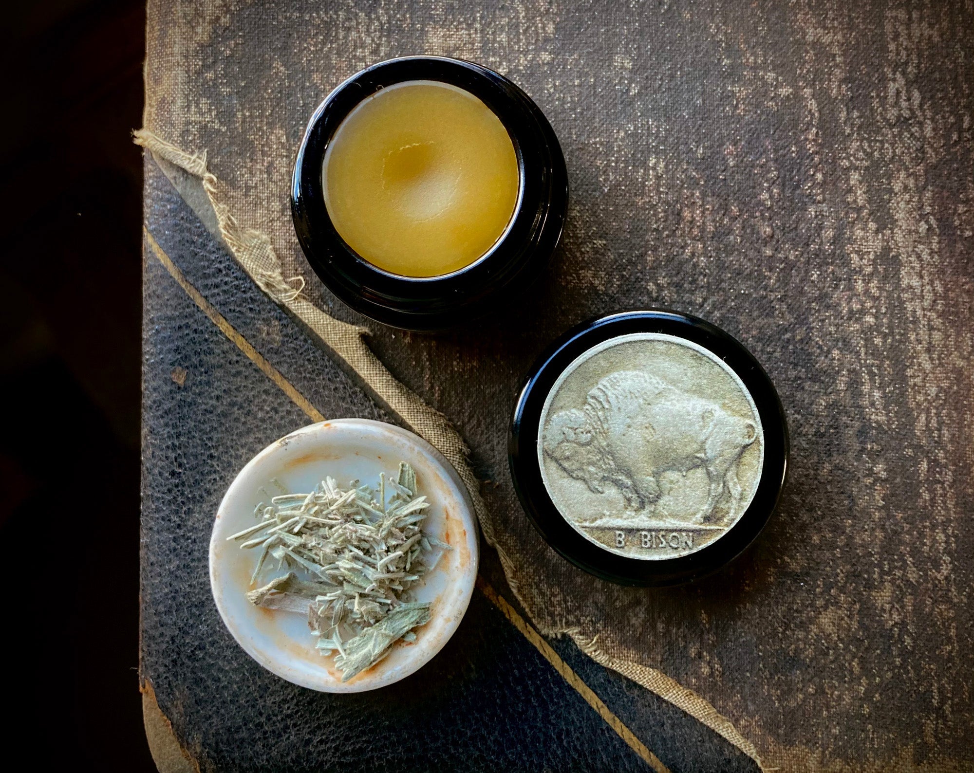 B for Bison Solid Perfume in Round Jar