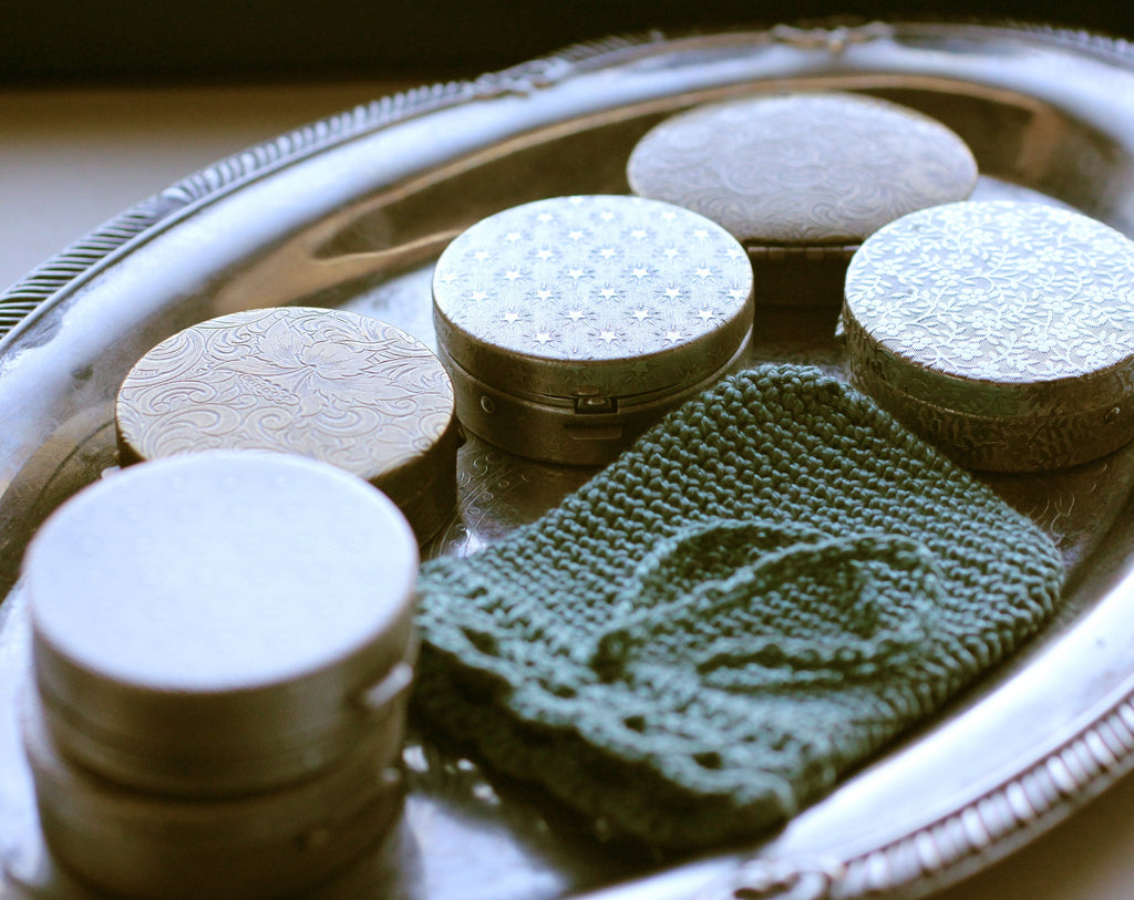 GreenWitch Solid Natural Perfume in Oval Compact with Pouch