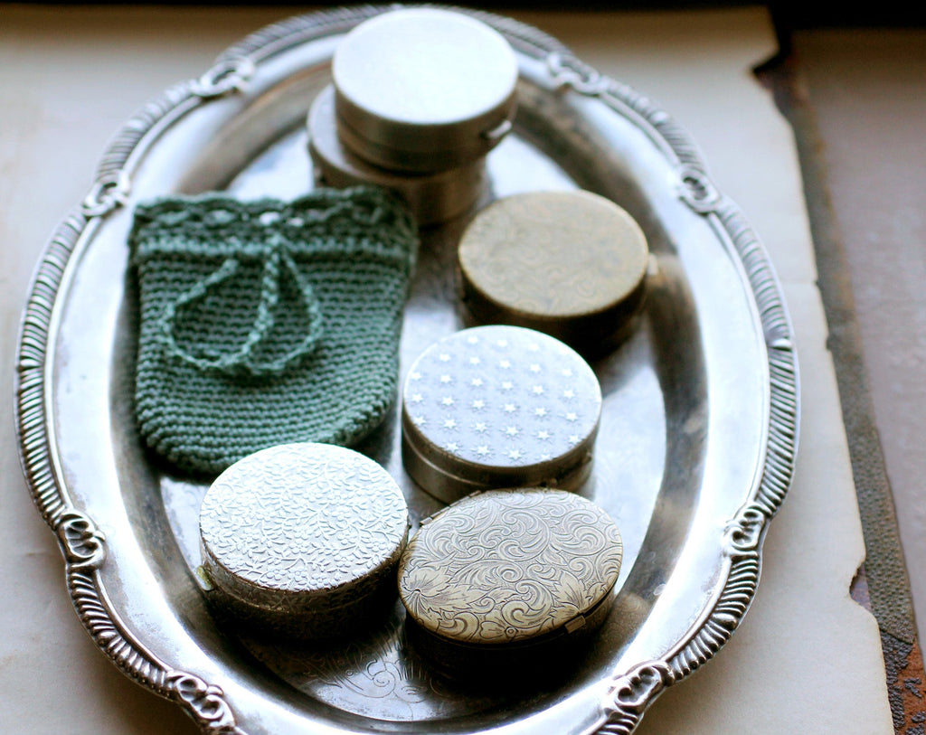 GreenWitch Solid Natural Perfume in Oval Compact with Pouch