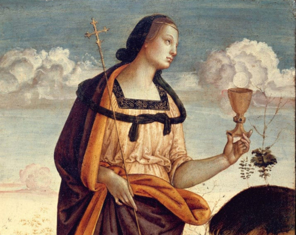 Myrrhophore. a Mary Magdalene Anointing Oil