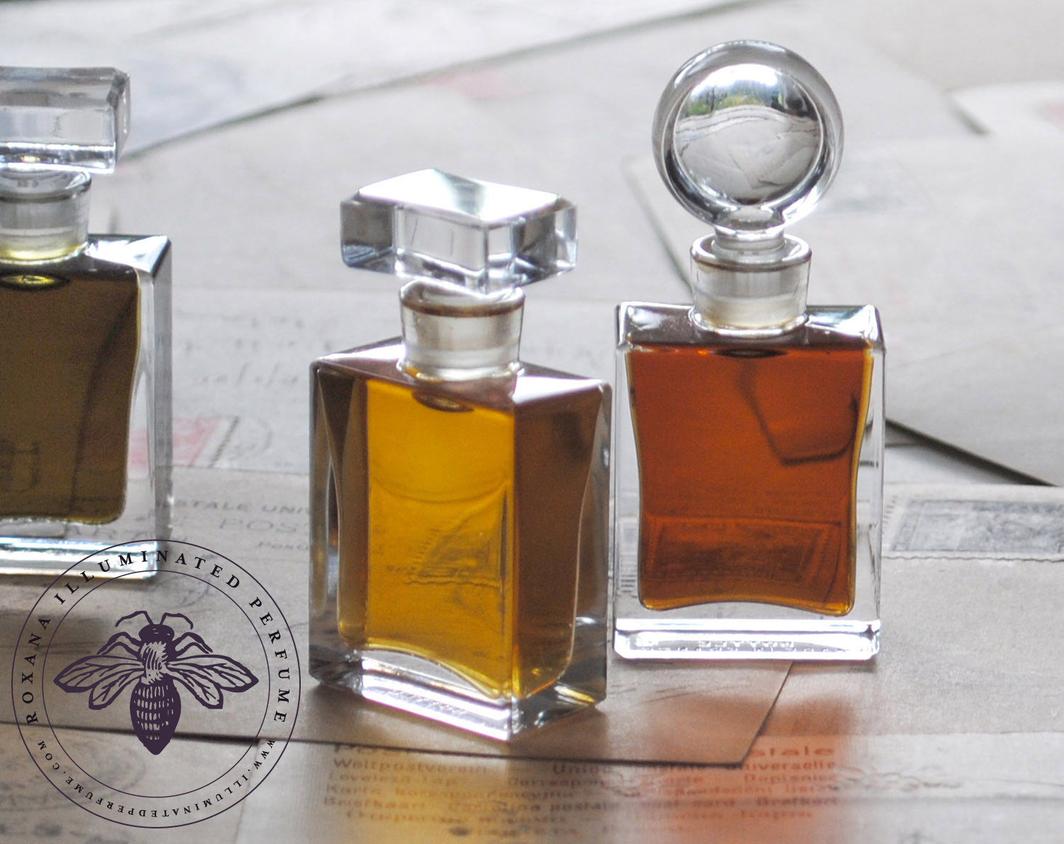 Chiaroscuro Perfume Flacon with Round Top